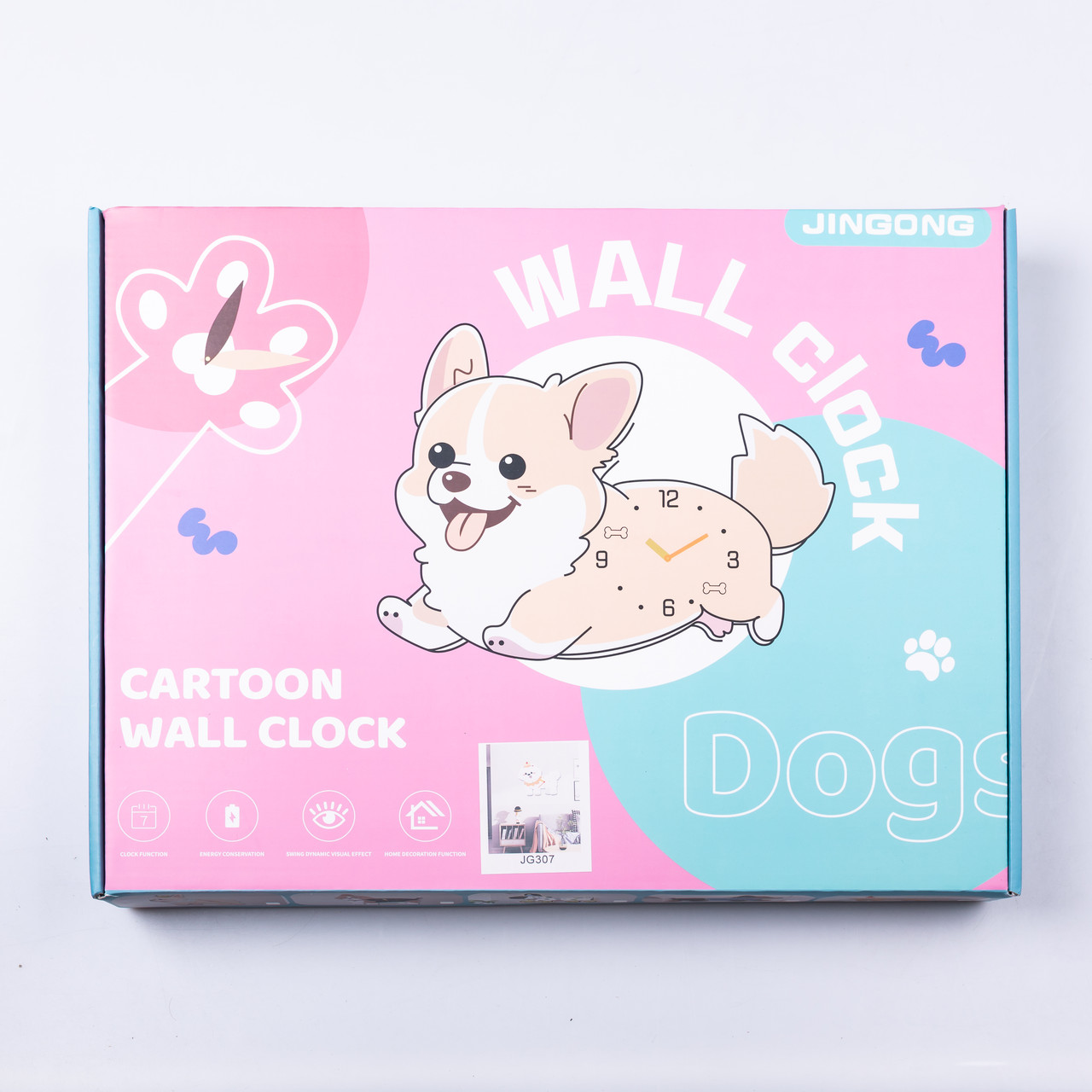 Годинник настінний фігурний із твариною, декоративний HP-3Y-6-325