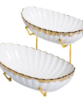 Фруктовниця на 2 яруси для закусок 29×25×20 (см) HP-26-5