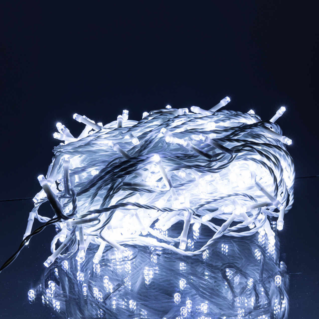 Гірлянда Нитка вулична 30 м 300 LED білий провід Білий CF300L30MWW