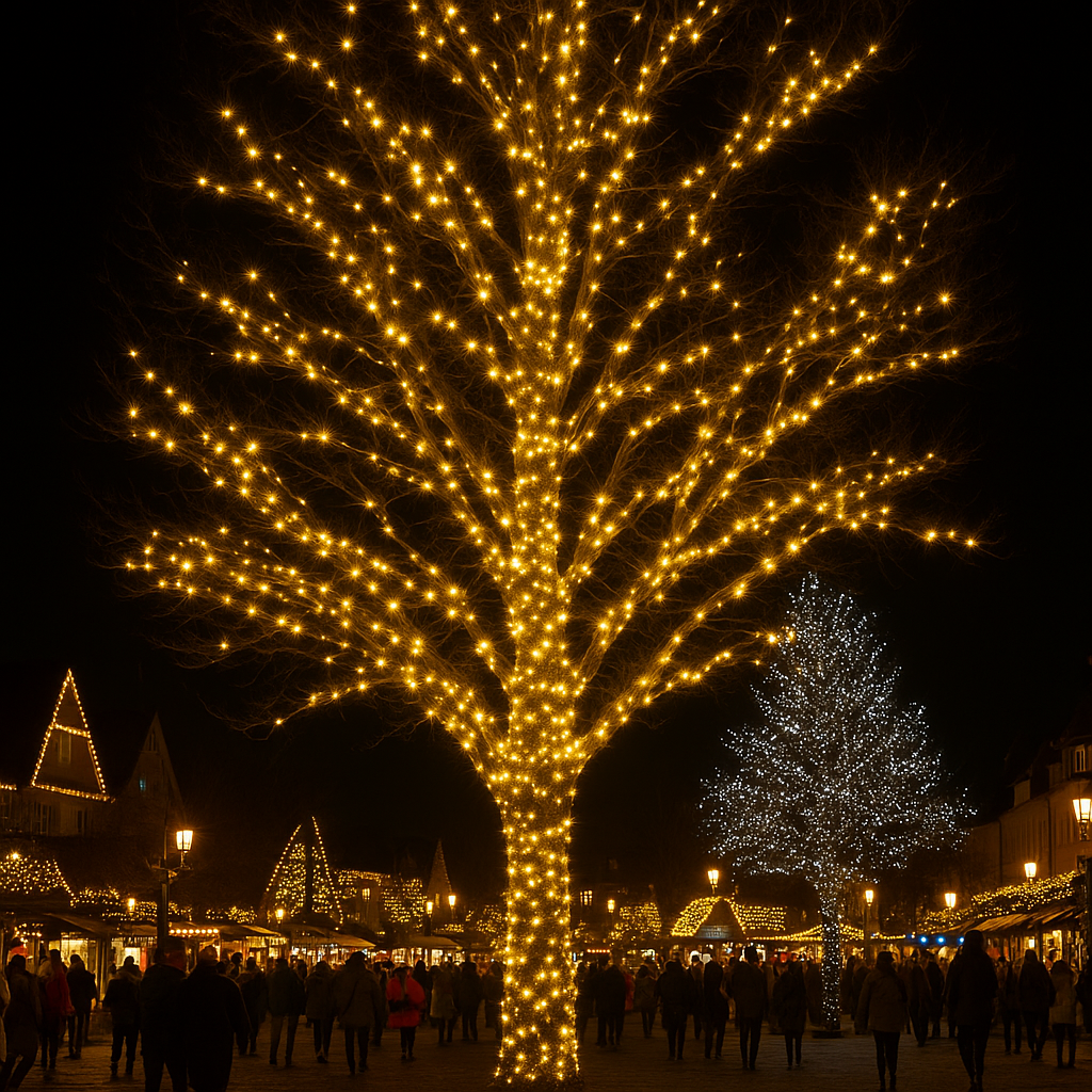 Гірлянда Різдвяна фея вулична 50 м 500 LED білий провід Жовтий CF500L50MWY