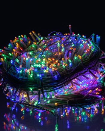 Гірлянда Різдвяна фея вулична 100 м 1000 LED білий провід Мультиколір CF1000L100MWML