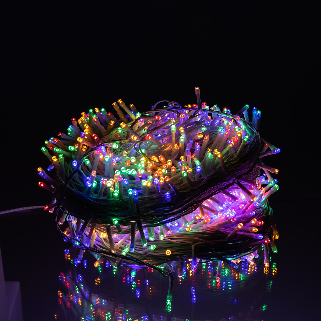 Гірлянда Різдвяна фея вулична 100 м 1000 LED білий провід Мультиколір CF1000L100MWML