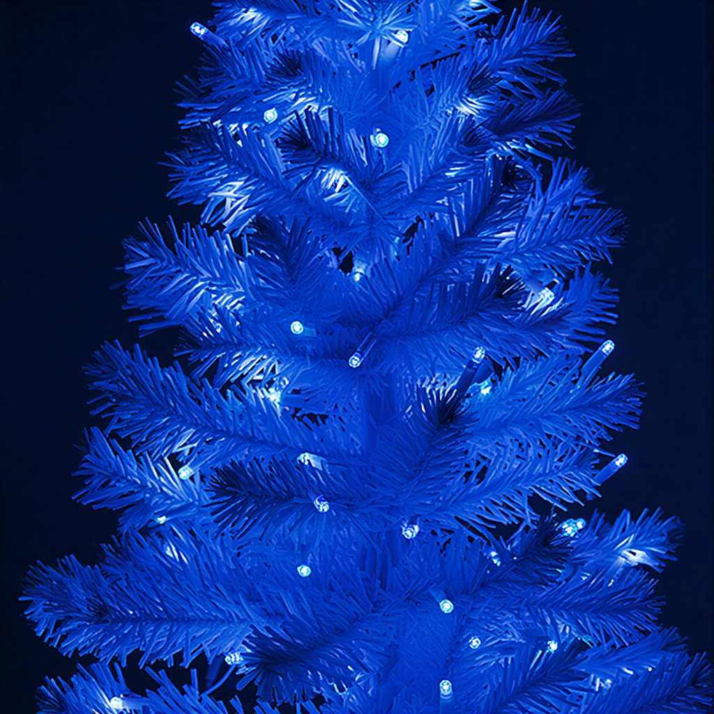 Гірлянда Різдвяна фея вулична 100 м 1000 LED білий провід Синій CF1000L100MWBL