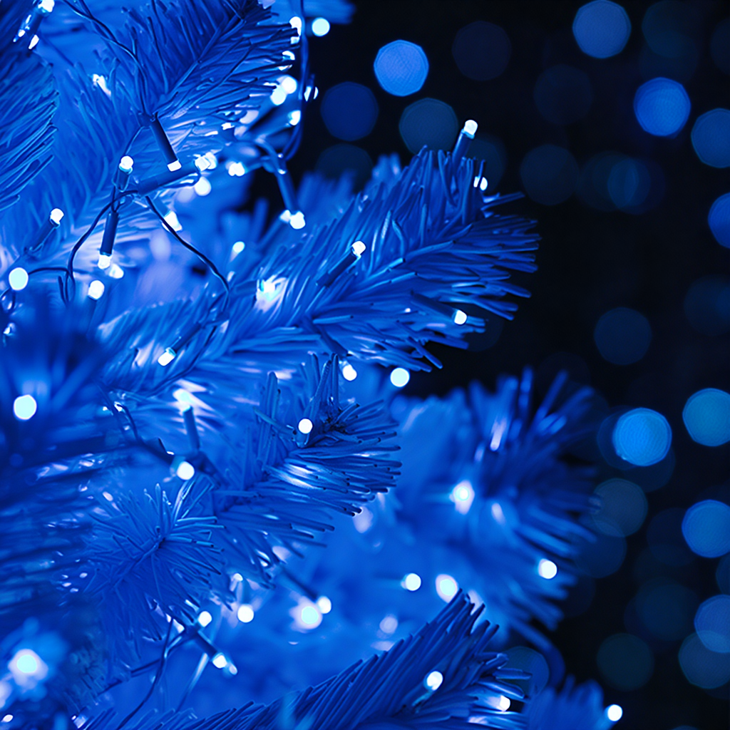 Гірлянда Різдвяна фея вулична 100 м 1000 LED білий провід Синій CF1000L100MWBL