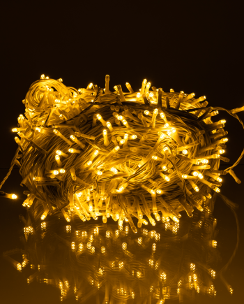 Гірлянда Різдвяна фея вулична 100 м 1000 LED білий провід Жовтий CF1000L100MWY