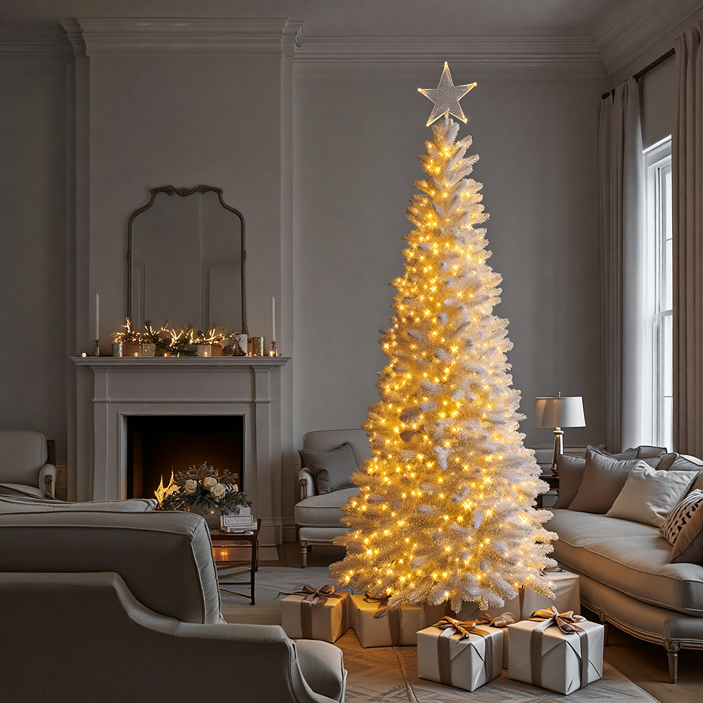 Гірлянда Різдвяна фея вулична 100 м 1000 LED білий провід Жовтий CF1000L100MWY