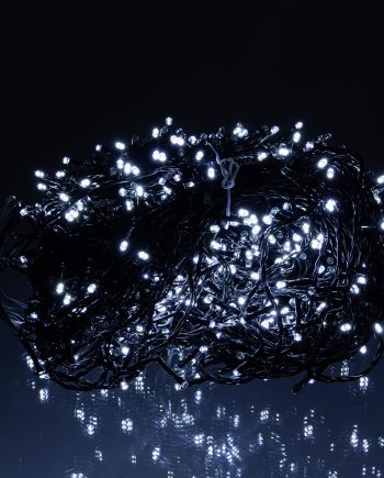 Гірлянда Різдвяна фея вулична 100 (м) 1000 LED чорний провід Білий CF1000L100MBW