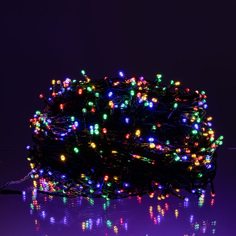 Гірлянда Різдвяна фея вулична 100 (м) 1000 LED чорний провід Мультиколір CF1000L100MBML