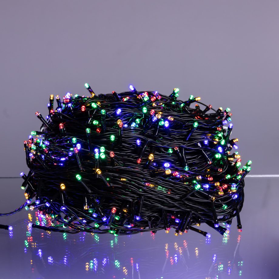 Гірлянда Різдвяна фея вулична 100 (м) 1000 LED чорний провід Мультиколір CF1000L100MBML