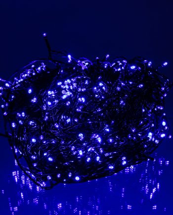 Гірлянда Різдвяна фея вулична 100 (м) 1000 LED чорний провід Синій CF1000L100MBBL