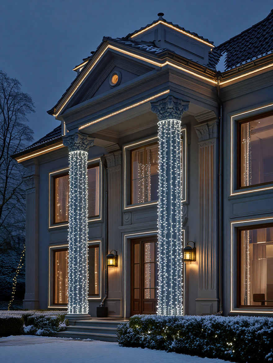 Гірлянда Різдвяна фея вулична 50 м 500 LED білий провід Білий CF500L50MWW