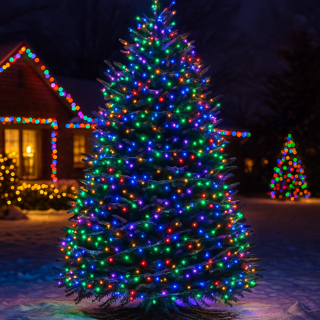 Гірлянда Різдвяна фея вулична 50 м 500 LED білий провід Мультиколір CF500L50MWML