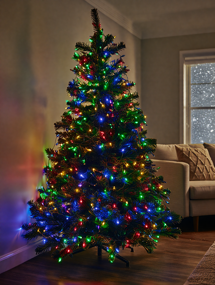 Гірлянда Різдвяна фея вулична 50 м 500 LED білий провід Мультиколір CF500L50MWML