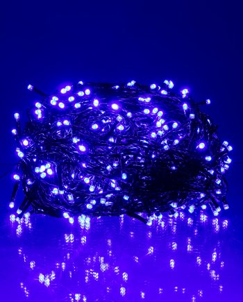 Гірлянда Різдвяна фея вулична 50 (м) 500 LED чорний провід Синій CF500L50MBBL