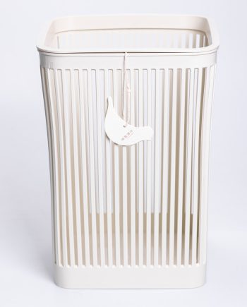 Кошик для сміття пластиковий в офіс для паперу 22×22×30 (см) кошик під сміття 8 (л) відро для сміття Бежевий HP-45-9BE