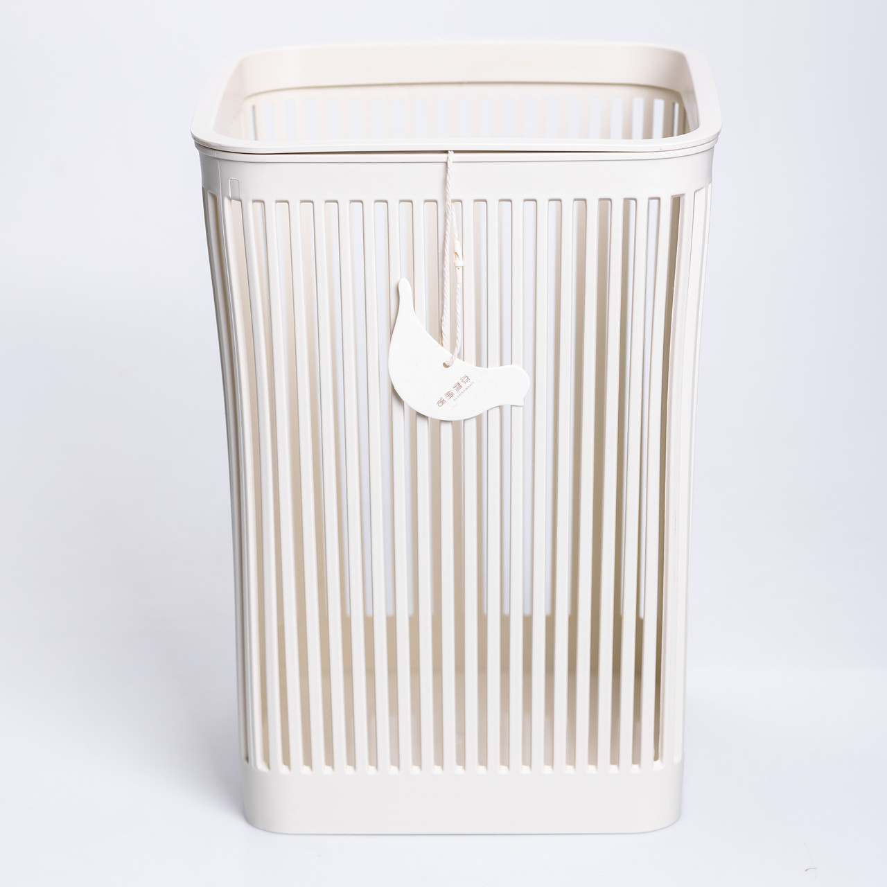 Кошик для сміття пластиковий в офіс для паперу 22×22×30 (см) кошик під сміття 8 (л) відро для сміття Бежевий HP-45-9BE