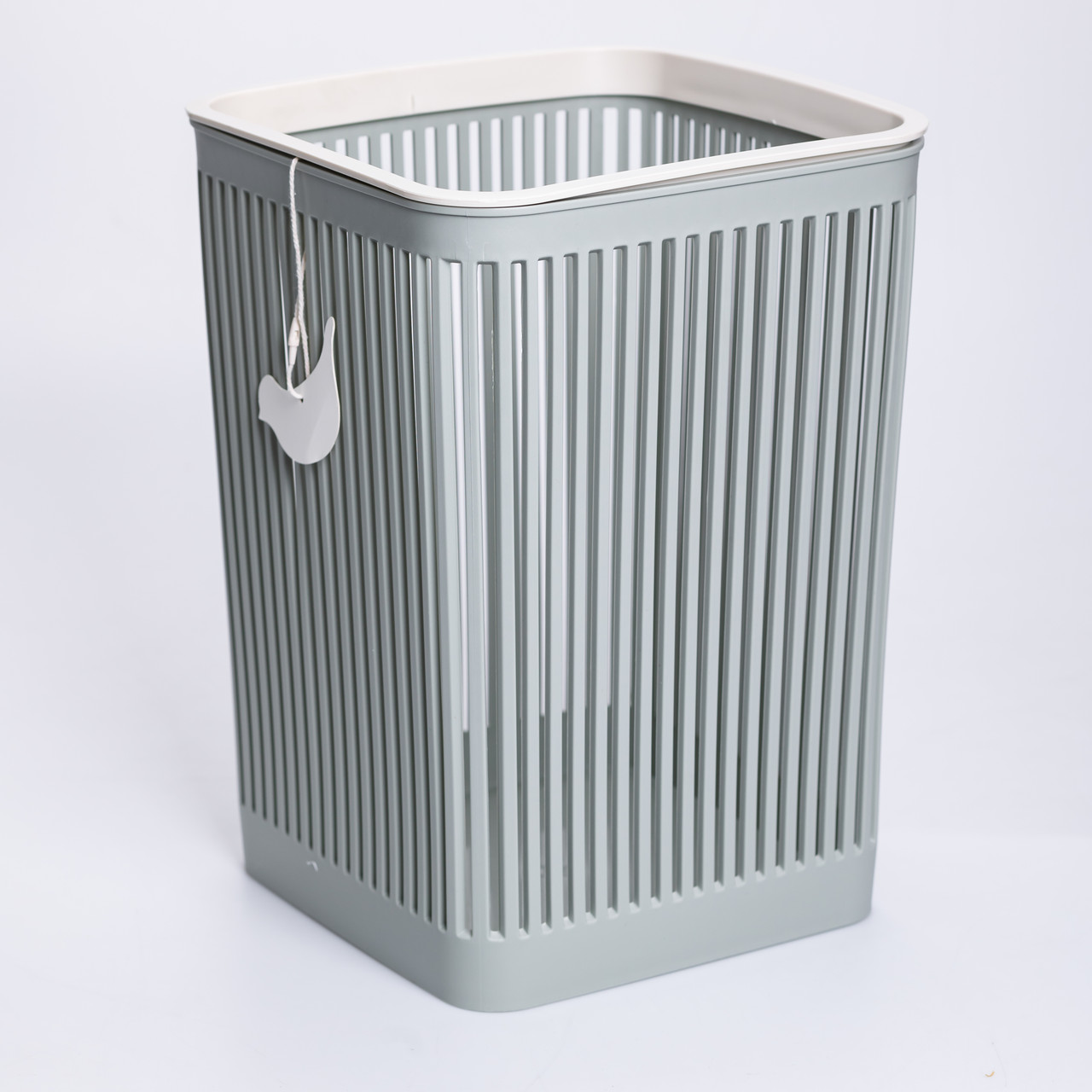 Кошик для сміття пластиковий в офіс для паперу 22×22×30 (см) кошик під сміття 8 (л) відро для сміття Зелений HP-45-9GR