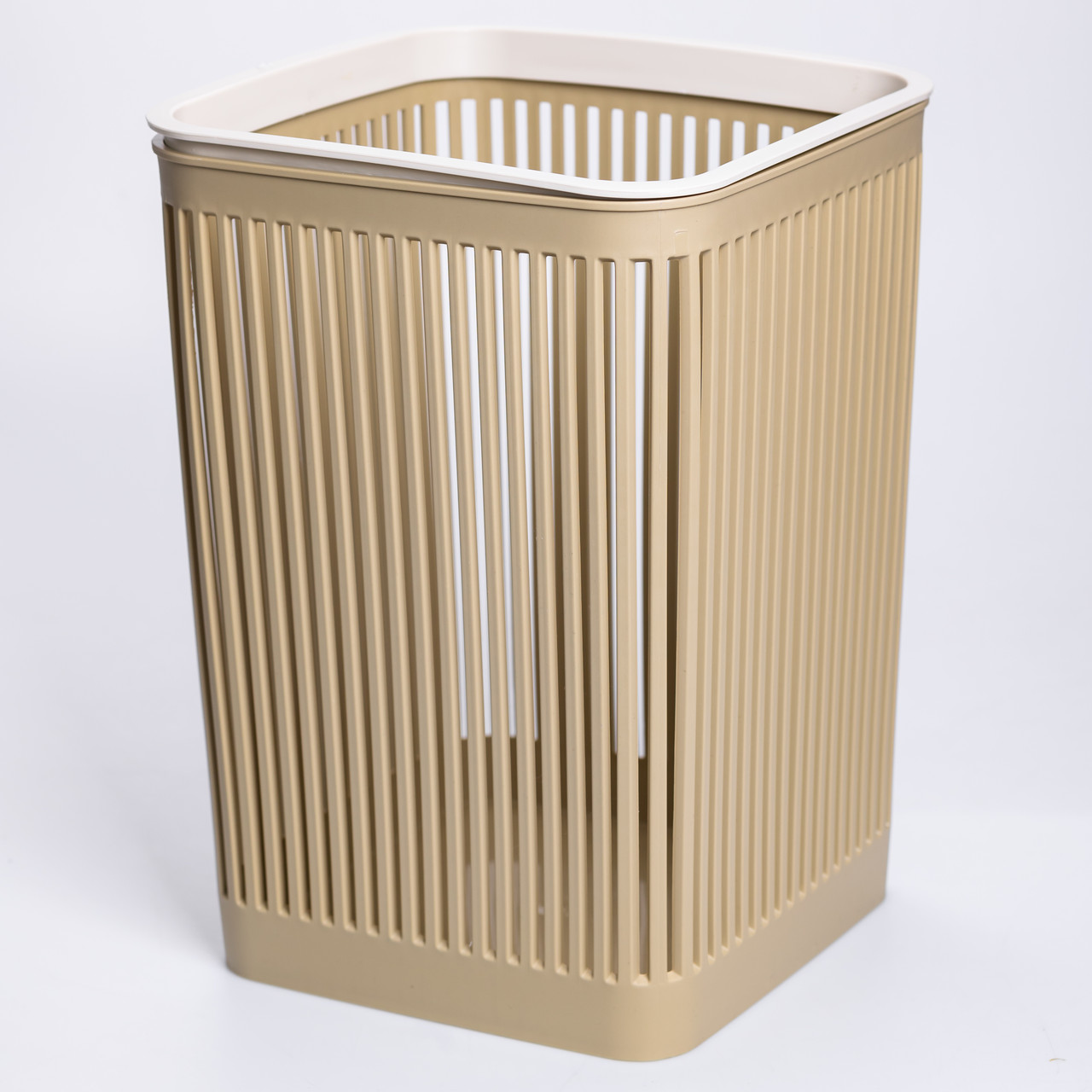 Кошик для сміття пластиковий в офіс для паперу 22×22×30 (см) кошик під сміття 8 (л) відро для сміття Коричневий HP-45-9OL