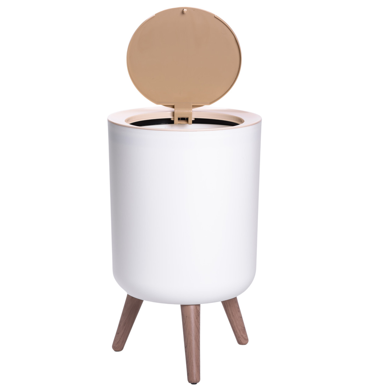 Відро для сміття з клік-кришкою на ніжках 8 літрів відро для сміття на кухню, в спальню і для офісу HP-45-13