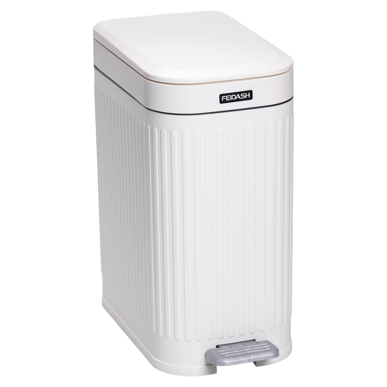 Відро для сміття з педаллю 5л відро для сміття з кришкою і педаллю Білий HP-45-12BE