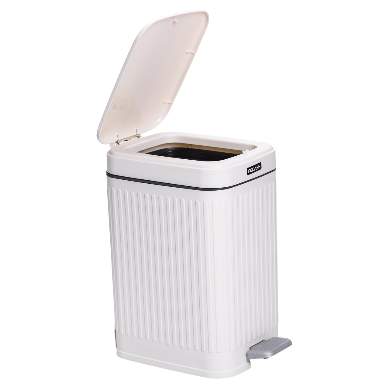 Відро для сміття з педаллю 5л відро для сміття з кришкою і педаллю Білий HP-45-11BE