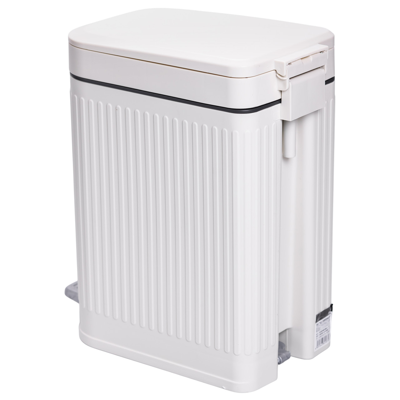 Відро для сміття з педаллю 5л відро для сміття з кришкою і педаллю Білий HP-45-12BE