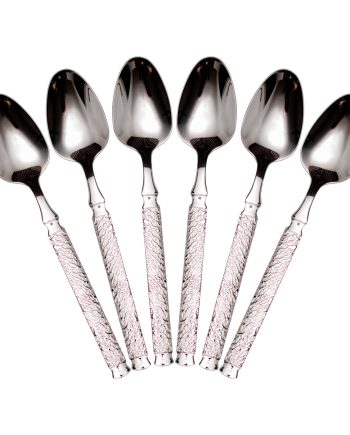 Набір чайних ложок 6 штук з нержавіючої сталі 15 (см) Срібло HP-8-35