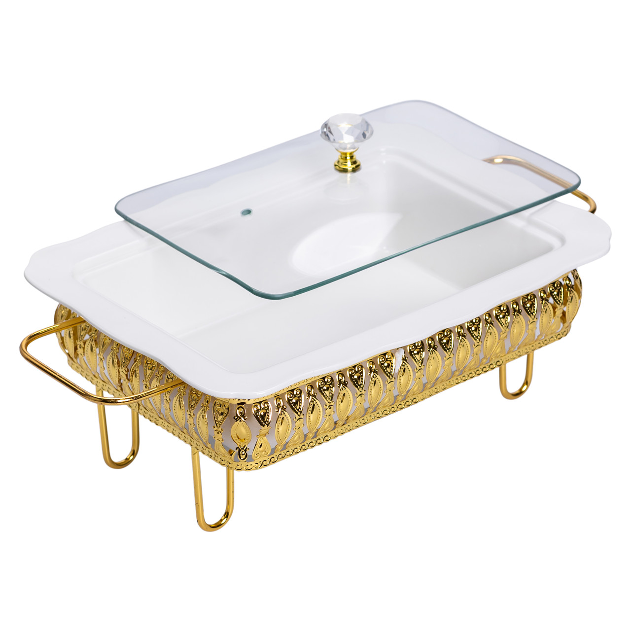 Настільна мармітниця порцелянова 36×21×15 (см) на підставці 1.5 (л) HP-26-6