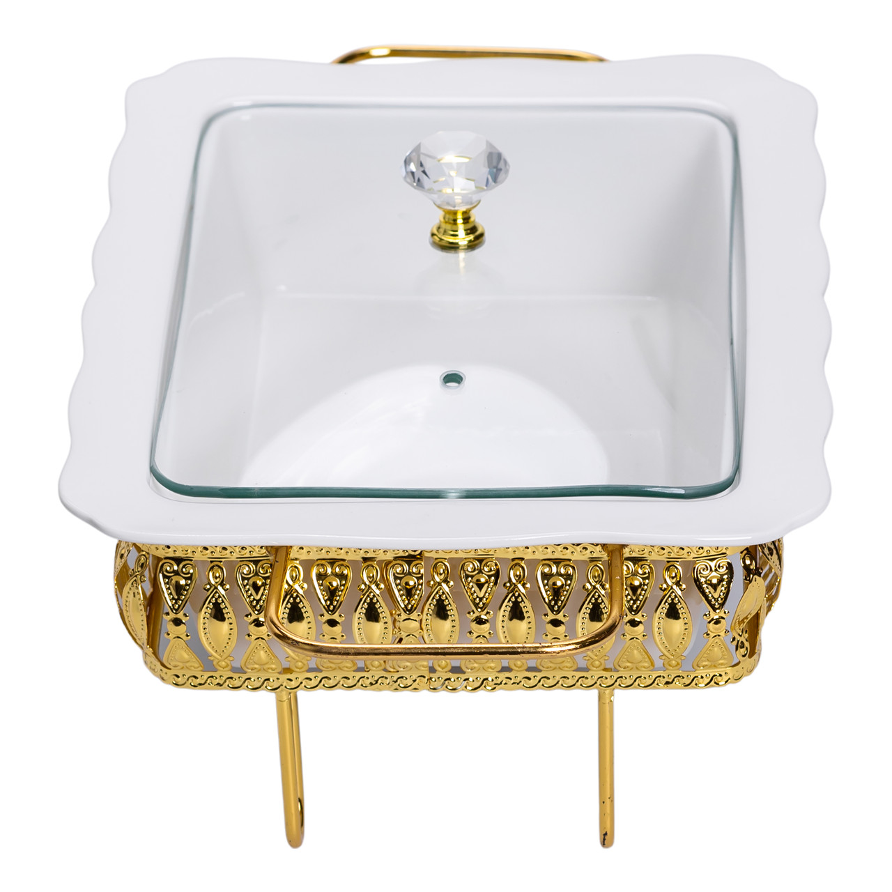 Настільна мармітниця порцелянова 36×21×15 (см) на підставці 1.5 (л) HP-26-6