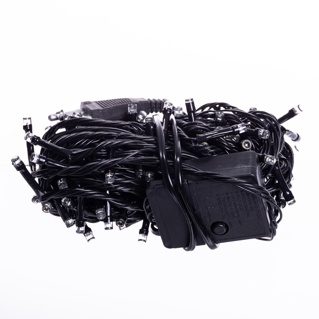 Новорічна гірлянда кімнатна нитка 10 м 120 LED чорний провід Білий W120LED10MBW