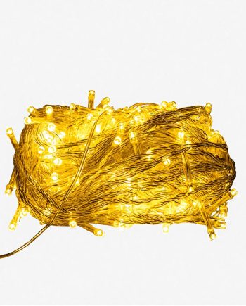 Новорічна гірлянда кімнатна нитка 18 м 180 LED кімнатна гірлянда білий провід Жовте світло W180LED18MWY