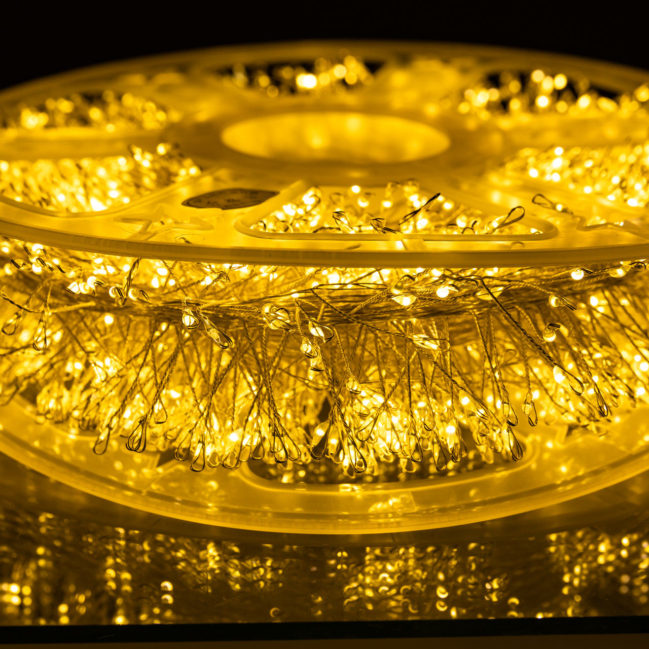 Новорічна гірлянда Хвойна лапа 100 м 3000 LED білий провід Жовте сяйво D3000L100MWY