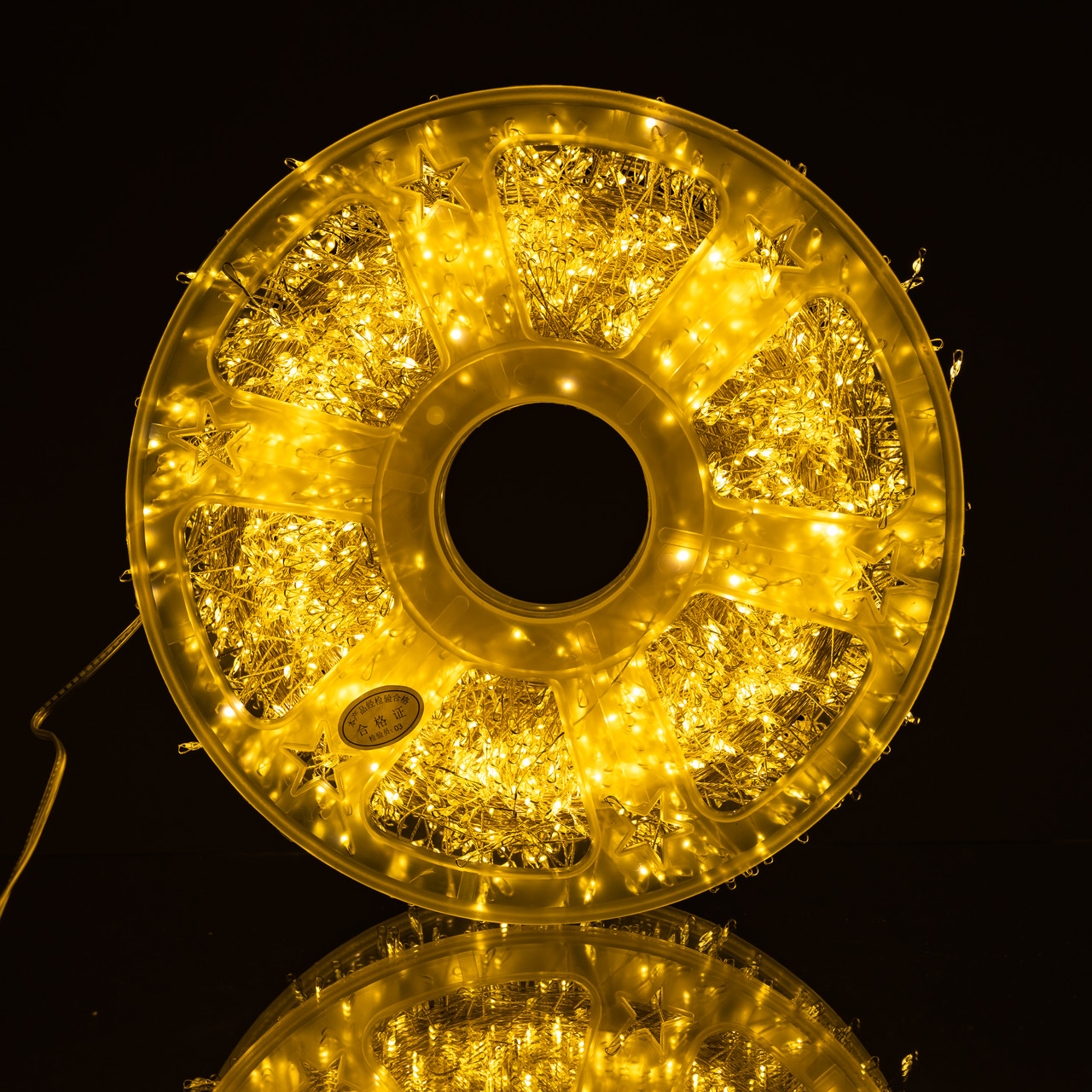 Новорічна гірлянда Хвойна лапа 100 м 3000 LED білий провід Жовте сяйво D3000L100MWY