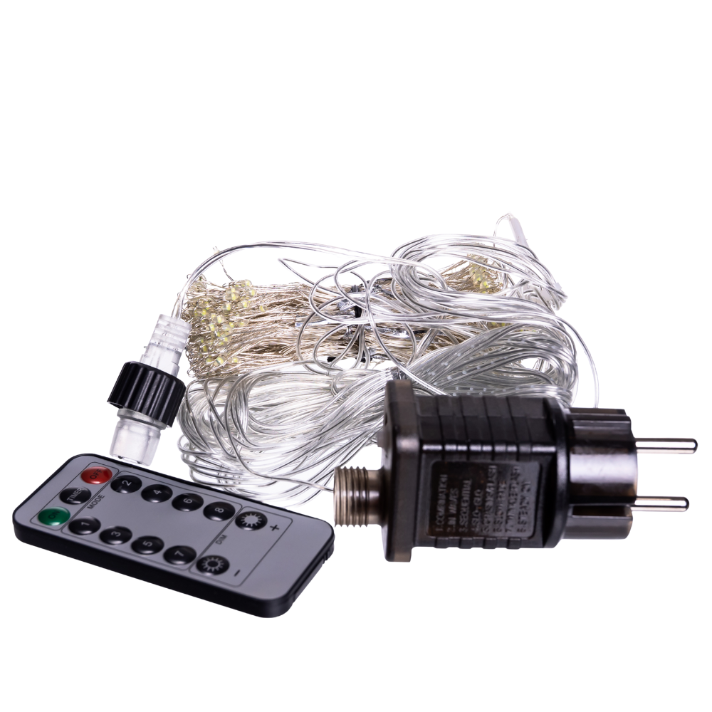 Новорічна гірлянда Хвойна лапа 3х2 м 400 LED Жовте світло D400LED2MY