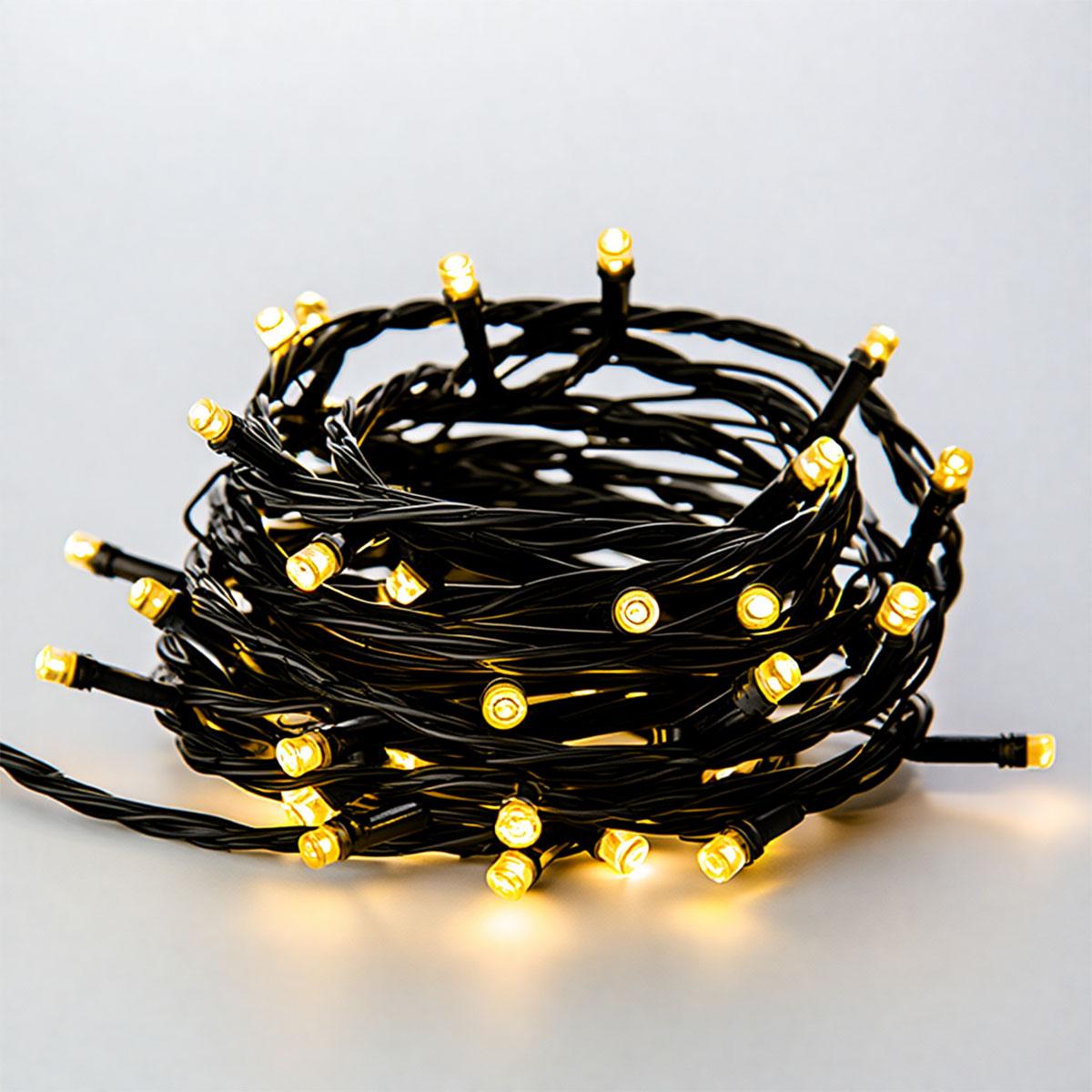 Новорічна гірлянда штора 3х2 м 144 LED кімнатна білий провід Жовтий ZWM32144LEDY