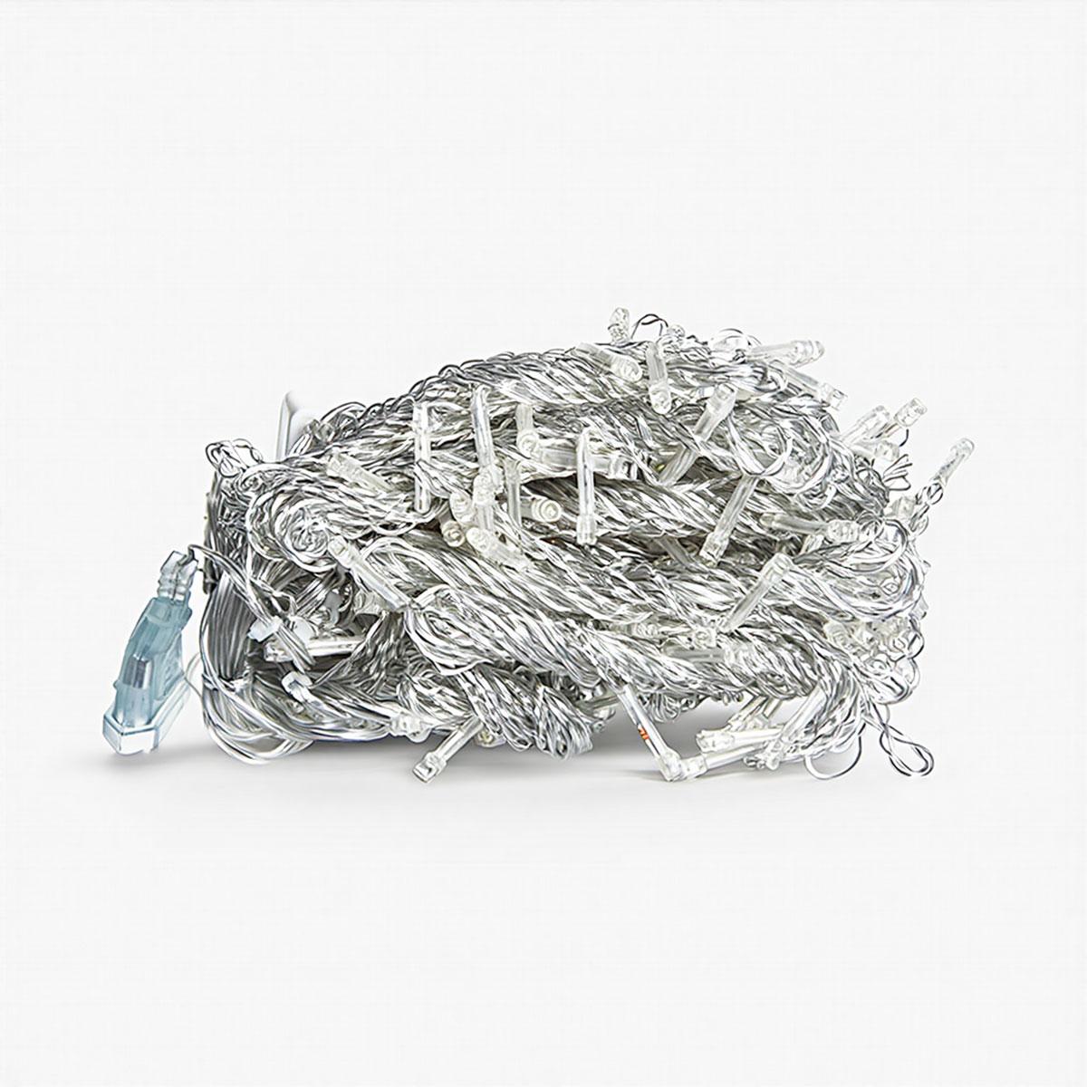 Новорічна гірлянда штора 3х3 м 192 LED кімнатна білий провід Білий ZWM33192LEDW