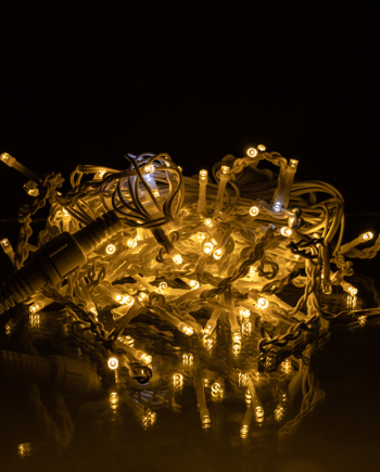 Новорічна гірлянда вулична Бахрома 6 м 105 LED білий провід Жовтий 6МWY