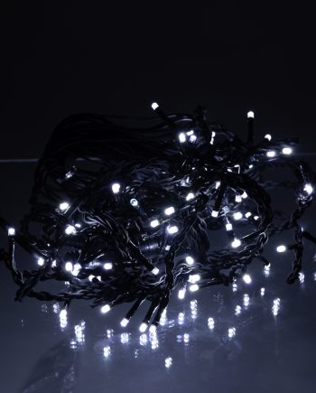 Новорічна гірлянда вулична Бахрома 6 м 105 LED чорний провід Білий 6МBW