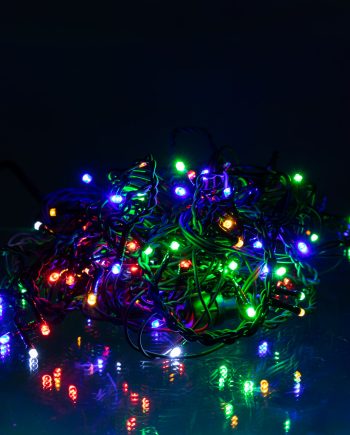 Новорічна гірлянда вулична Бахрома 6 м 105 LED чорний провід Мультиколор 6МBML