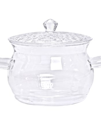 Скляна каструля прозора з кришкою 2 (л) жаростійка HP-33-1