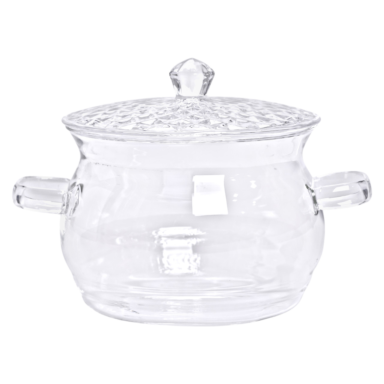 Скляна каструля прозора з кришкою 2 (л) жаростійка HP-33-1
