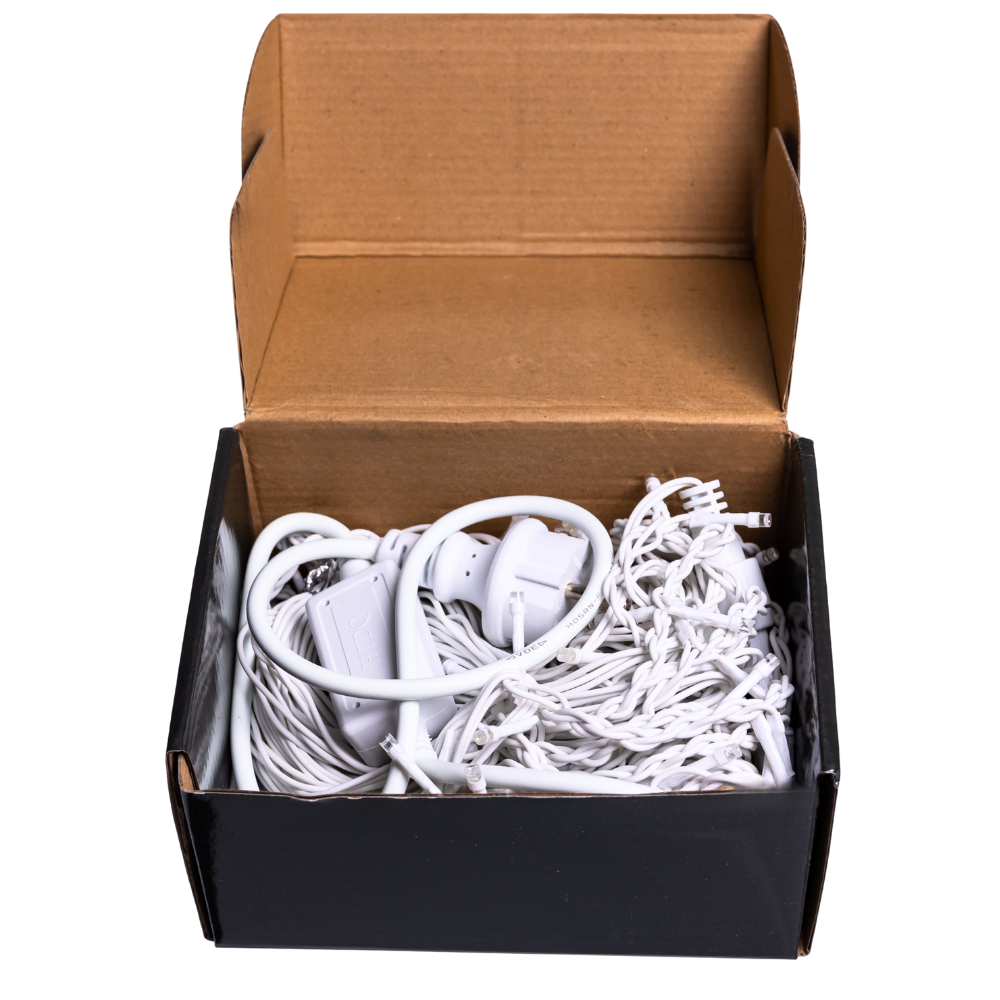 Вулична гірлянда Бахрома 12 м 200 LED білий провід Білий 12MWW