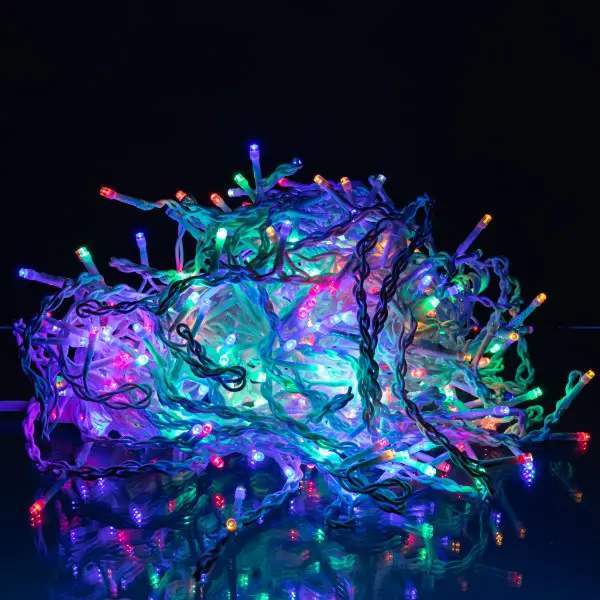 Вулична гірлянда Бахрома 20 м 335 LED білий провід Мультиколір 20MWML