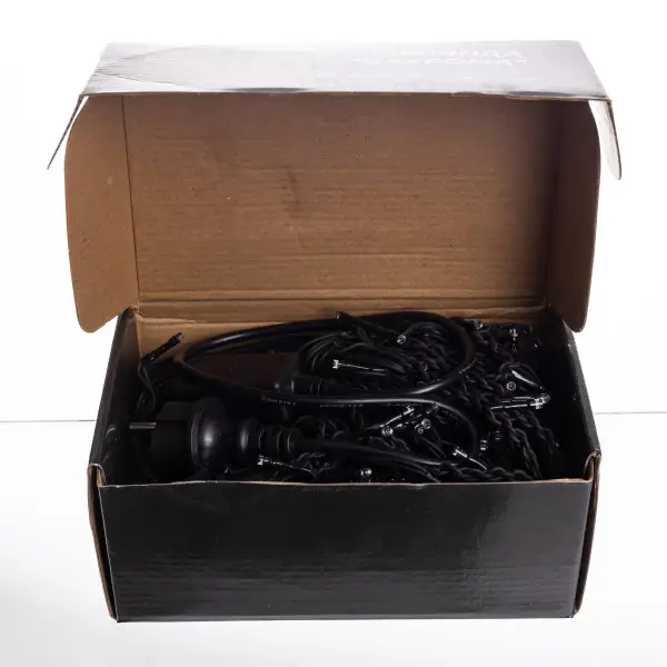 Вулична гірлянда Бахрома 20 м 335 LED гірлянда штора чорний провід Синій 20MBBL