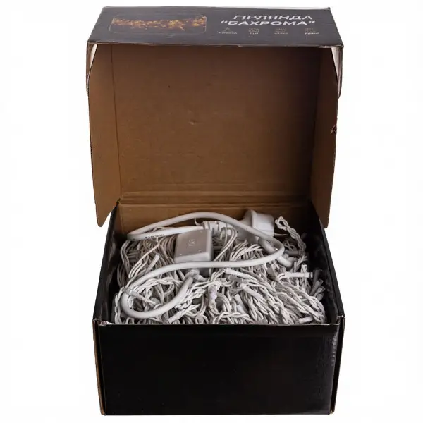 Вулична гірлянда Бахрома 25 м 405 LED гірлянда штора білий провід Синій 25MWBL