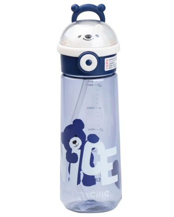 Пляшка для води 620 мл з трубочкою Синя HP17300BL