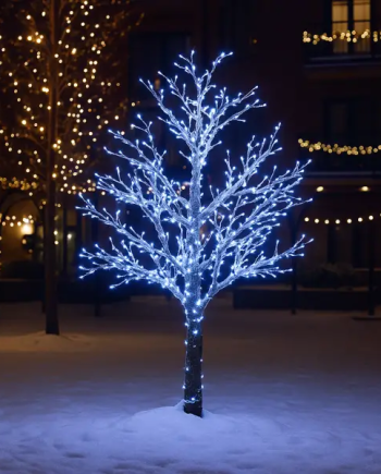 Гірлянда Нитка вулична 30 м 300 LED білий провід Білий CF300L30MWW