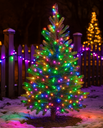 Гірлянда Нитка вулична 30 (м) 300 LED чорний провід Мультиколір CF300L30MBML