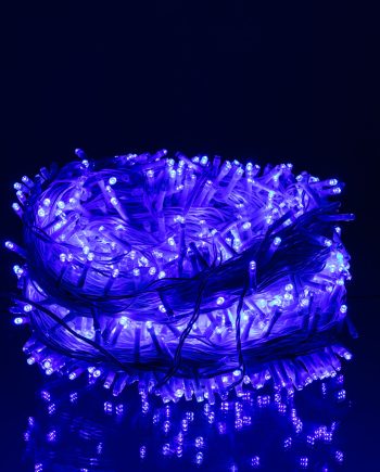 Гірлянда Різдвяна фея вулична 100 м 1000 LED білий провід Синій CF1000L100MWBL