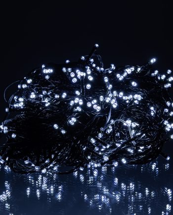 Гірлянда Різдвяна фея вулична 50 (м) 500 LED чорний провід Білий CF500L50MBW